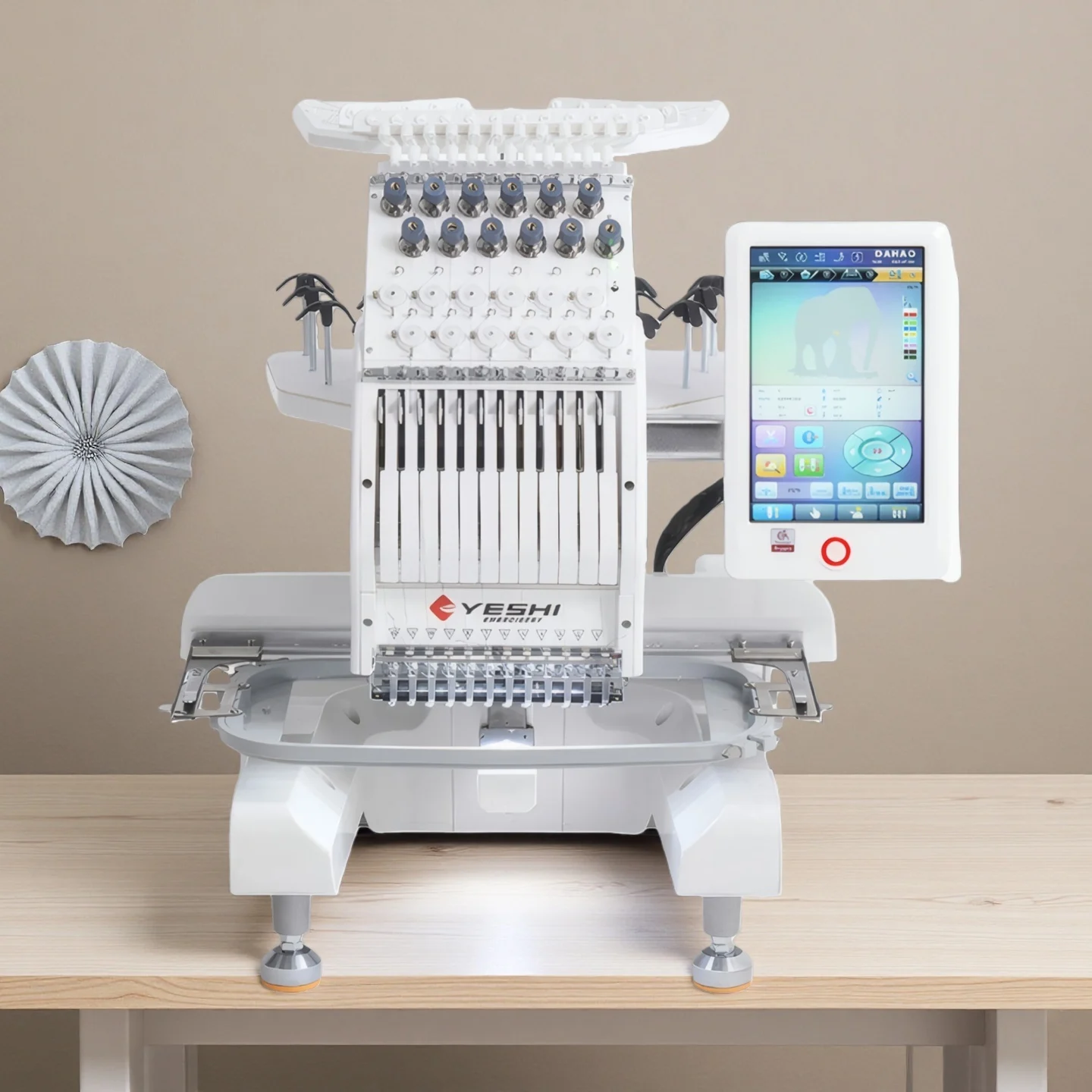Sewing Thread In Textile - Mesin Bordir Komputerisasi MINI-1201 Mesin Bordir