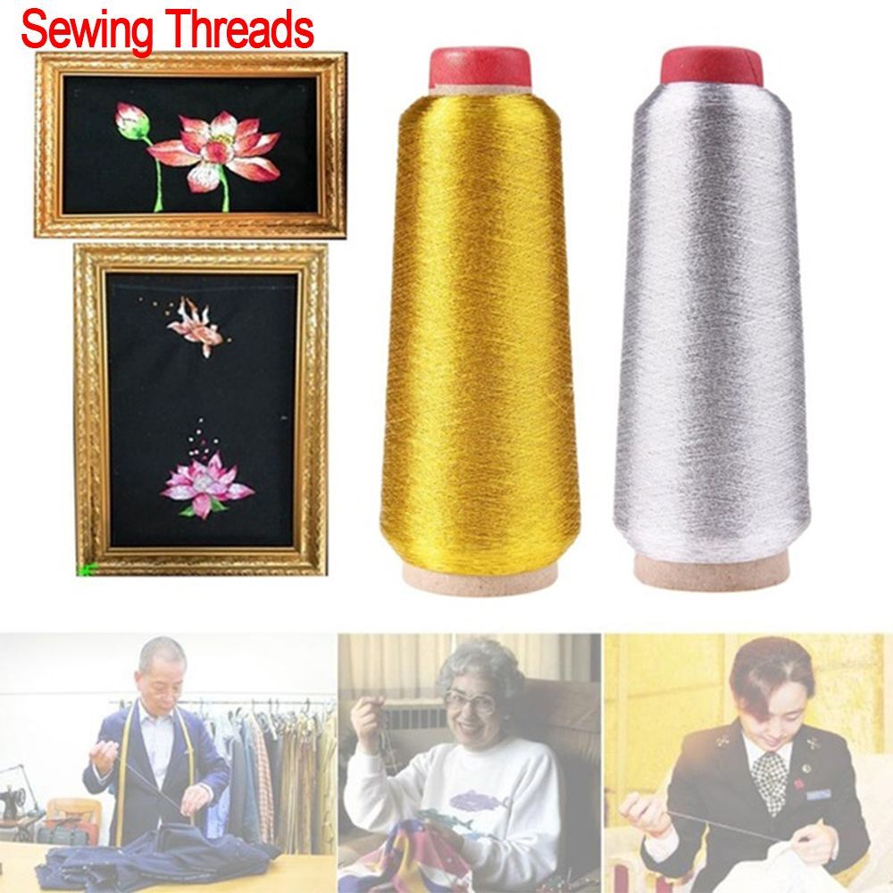 Benang bordir emas/perak benan - Sewing Thread In Textile ulasan dan harga