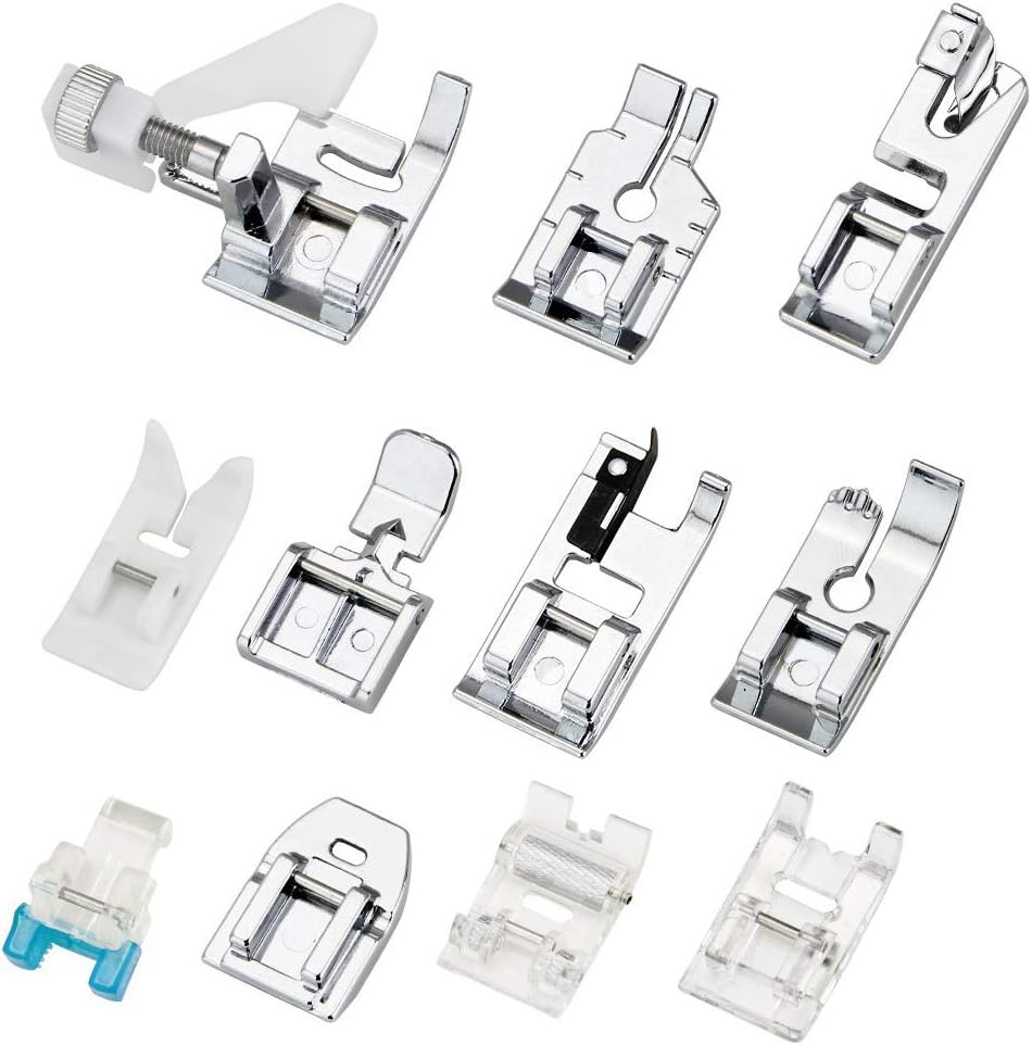 11Pcs Set Kaki Mesin Jahit - K - Textile Sewing Machine ulasan dan harga